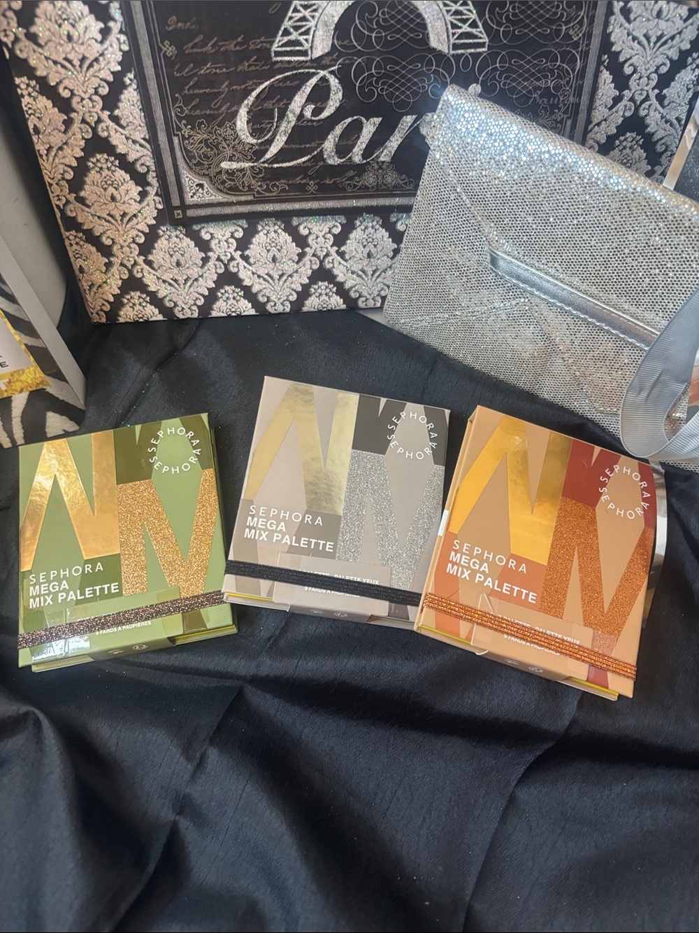 Sephora Mega Mix Palettes - Silver, Green, Orange NIB